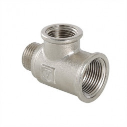 Valtec Тройник переходной никелированный 3/4&quot;х1/2&quot;х3/4&quot;(ВР/ВР/НР)