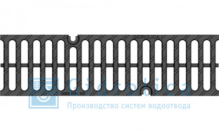 Gidrolica Решетка водоприемная Super РВ -10.14.50 - щелевая чугунная ВЧ, кл. Е600