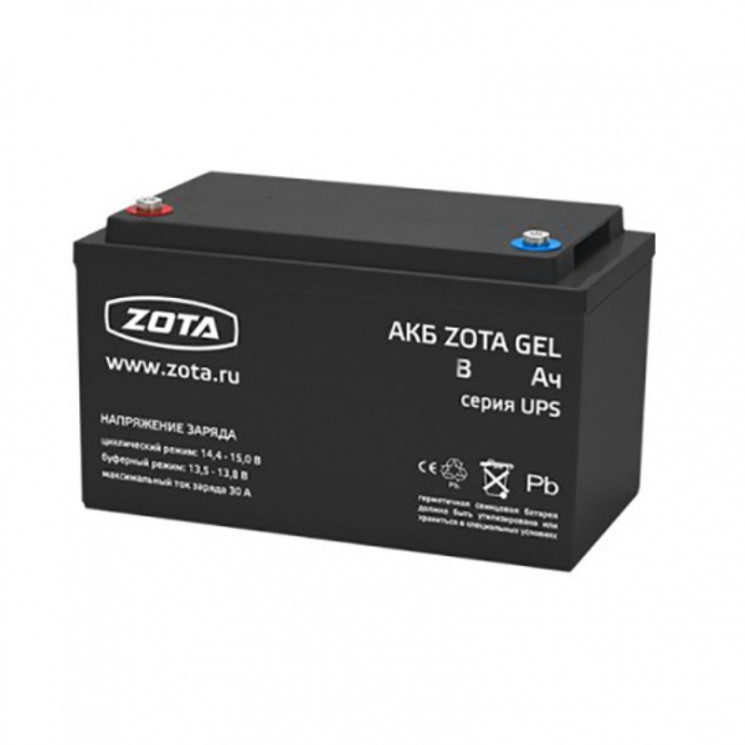 Купить Zota Аккумуляторная батарея Gel 100-12 (100 А-час) в Москве / Комплектующие и автоматика для котлов