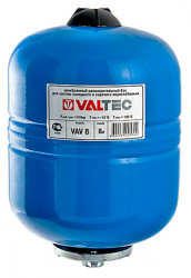 Купить Valtec Гидроаккумулятор вертикальный AV 8л (синий) в Москве / Гидроаккумуляторы