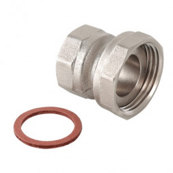 Valtec Полусгон никелированный прямой с накидной гайкой 3/4&quot;x1/2&quot;(ВР)