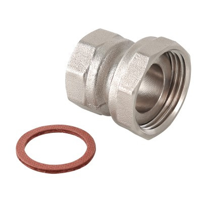 Valtec Полусгон никелированный прямой с накидной гайкой 3/4&quot;x1/2&quot;(ВР)