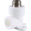 Kalde Уголок с креплением PP-R белый ф20x1/2&quot;(НР)
