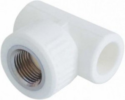 Политэк Тройник PP-RC белый ф32x1&quot;(ВР)