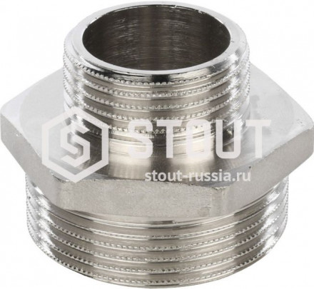 Stout Ниппель переходной 1&quot;1/4х3/4&quot;(НР) ник.