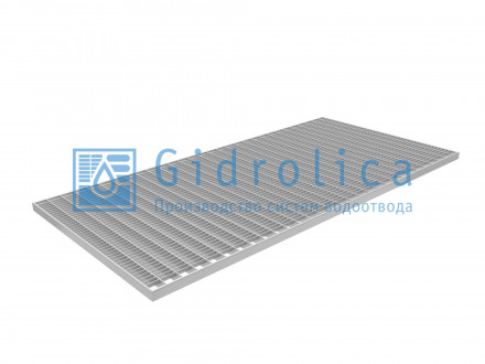 Gidrolica Решетка водоприемная Step Pro 490х990мм - стальная ячеистая оцинкованная