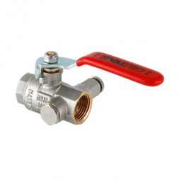 Valtec Кран шаровой муфтовый 1/2&quot;(ВР/ВР) с дренажем и воздухоотводчиком