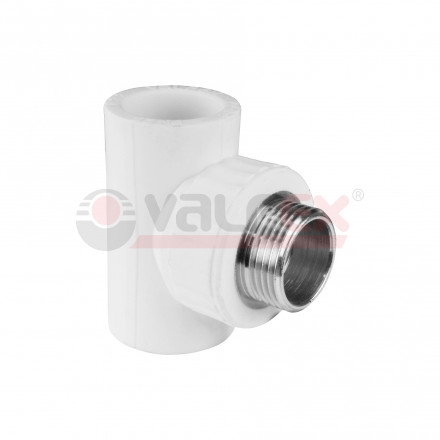 Valfex Тройник переходной PP-R белый ф20х1/2&quot;(НР)х20