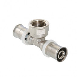 Valtec Тройник пресс ф20х3/4&quot;(ВР)