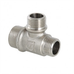 Valtec Тройник переходной никелированный 3/4&quot;х1/2&quot;х1/2&quot;(НР)