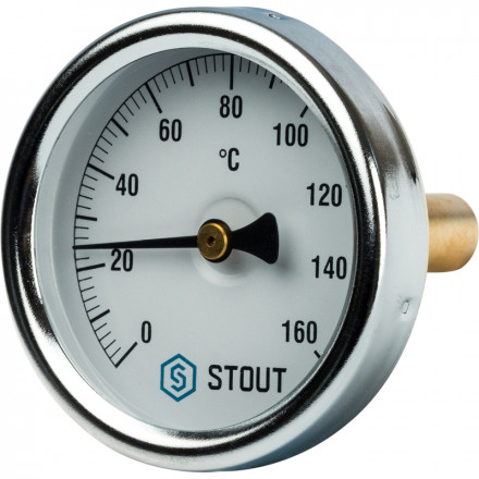 Stout Термометр биметаллический с погружной гильзой ф63 L= 50