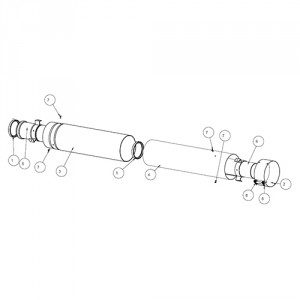 Protherm Труба телескопическая для дымохода Ø60/100 L=500-800