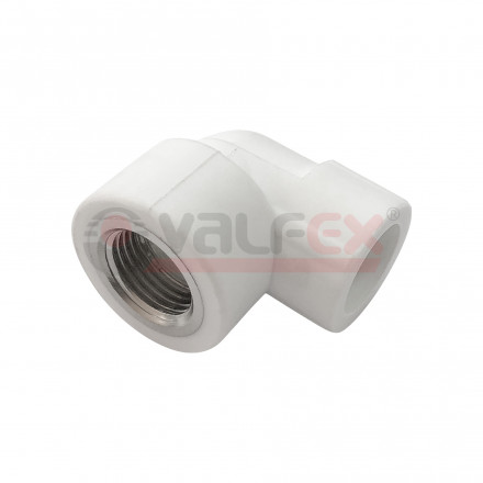 Valfex Уголок комбинированный PP-R Pro белый ф25х3/4&quot;(ВР)