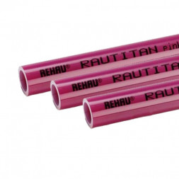 Rehau Труба отопления Rautitan pink ф50х6,9 розовая (отрезки 6м)