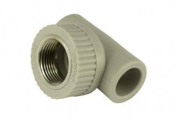 Политэк Тройник PP-R серый ф25x3/4&quot;(ВР)