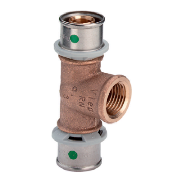 Viega Тройник пресс ф20х1/2&quot;(ВН)х20
