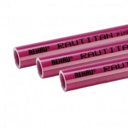 Rehau Труба отопления Rautitan pink ф40х5,5 розовая (отрезки 6м)