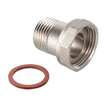 Valtec Полусгон никелированный прямой с накидной гайкой 3/4&quot;x1/2&quot;(НР)