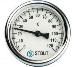 Купить Stout Манометр радиальный ф80-16-1/2" в Москве / Манометры и термометры