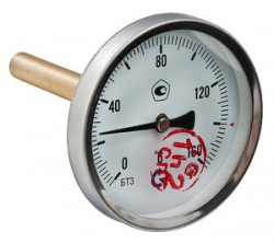 Купить Valtec Термометр БТ-31 с задним подключением 63х1/2" (0-120°С) в Москве / Манометры и термометры