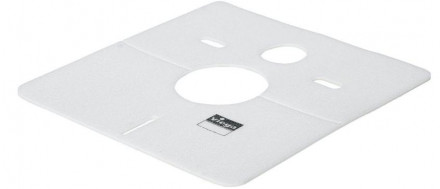 Viega Шумоизоляционная панель из белого пластика (424х390х4)