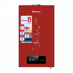 Купить Thermex Водонагреватель (колонка) газовый проточный S 20 MD (Art Red) в Москве / Водонагреватели газовые (колонки)