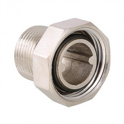 Valtec Полусгон никелированная с накидной гайкой 3/4&quot;