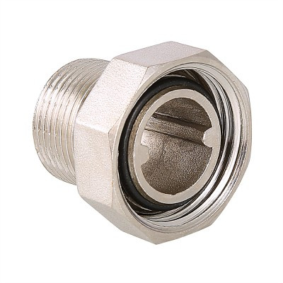 Valtec Полусгон никелированная с накидной гайкой 3/4&quot;