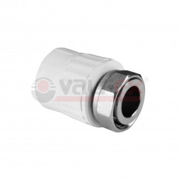 Valfex Муфта с накидной гайкой PP-R белая ф25х3/4&quot;