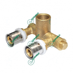Comisa Тройник пресс U-образный ф16х16х1/2&quot;(ВН)