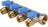 Stout Коллекторы распределительные с шаровыми кранами 3/4&quot;х1/2&quot; - 4 выхода (синий)