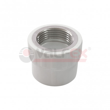 Valfex Муфта переходная PP-R Pro белая ф25x1/2&quot;(ВР)