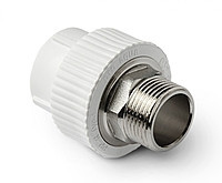 SPK Муфта комбинированная под ключ PP-R серая ф32-1&quot;(НР)