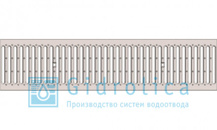 Gidrolica Решетка водоприемная Standart РВ -15.24.100 - штампованная стальная нержавеющая, кл. А15