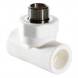 Valtec Тройник PP-R белый ф25х3/4&quot;(НР)
