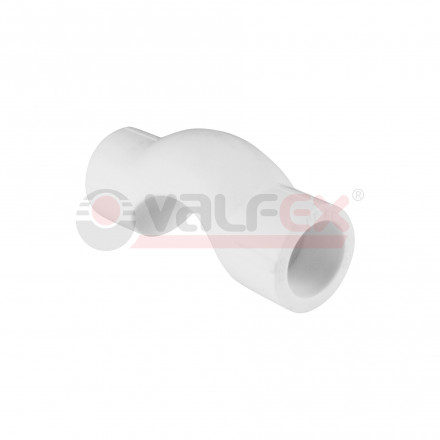 Valfex Колено короткое PP-R белое ф25
