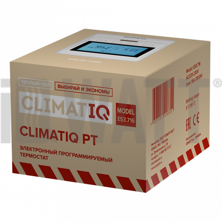 IQWatt Терморегулятор электронный Climatiq PT (белый)