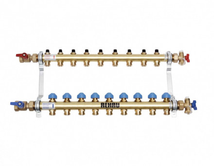 Rehau Коллекторная группа HKV 1&quot;х3/4&quot;ЕК - 9 выходов