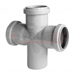 Valfex Крестовина канализационная серая ф110х110х110х90°