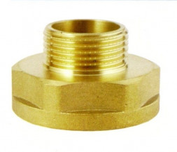 IS Переход латунный под ключ 1/2&quot;х3/8&quot; (ВР/НР)
