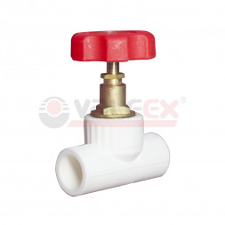 Valfex Вентиль проходной PP-R белый ф25х3/4&quot;х90°