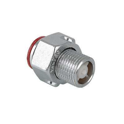 Valtec Полусгон никелированный с накидной гайкой и обратным клапаном 1/2&quot;(НР-ВР)