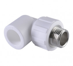 Политэк Уголок PP-R белый ф20x3/4&quot;(НР)