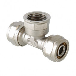 Valtec Тройник обжимной ф26х3/4&quot;(ВР)