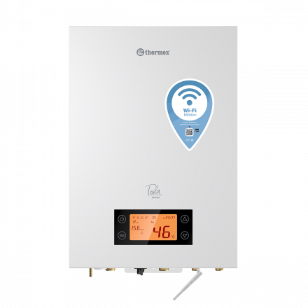 Thermex Котел электрический настенный, двухконтурный Tesla 12-24 Wi-Fi