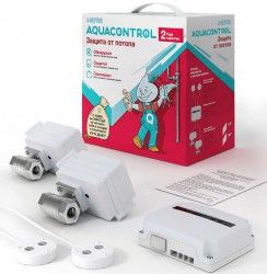 Купить Neptun комп. Aquacontrol 3/4 (модуль упр.1шт+датч. пров.2шт+кран с эл.привод.220В.2шт) в Москве / Системы автоматики и датчики