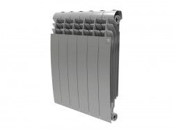 Купить Royal Thermo Радиатор биметаллический BiLiner Silver Satin 500х6 (боковое) в Москве / Радиаторы биметаллические