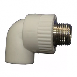 Политэк Уголок PP-R серый ф25x3/4&quot;(НР)