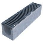 Gidrolica Лоток водоотводный бетонный коробчатый (СО-150мм), с чугунной насадкой КU 100.24,8 (15).19(12,5) -BGZ-S, №-10-0