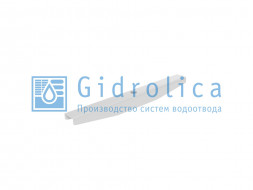 Gidrolica Лоток водоотводной бетонный коробчатый (СО-100мм) с оцинкованной насадкой КП 100.16.3(10).10(6,5)-BGF-Z